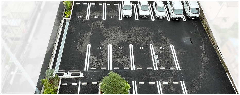 日本ベッド 池上スタジオ駐車場